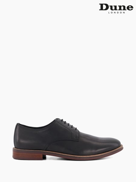 Dune London Black Standard Fit Stanleyy Soft Leather Gibson Shoes (774479) | € 186