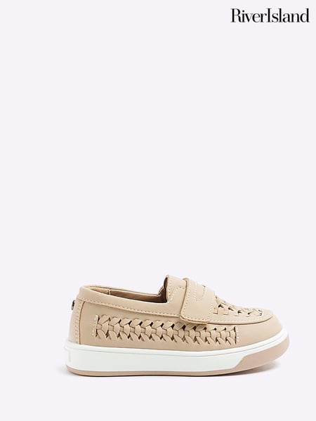 River Island Brown Boys Hybrid Weave Loafers (777573) | € 16