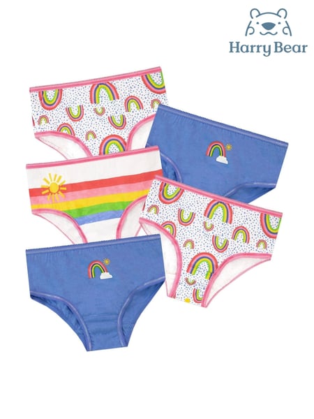 Harry Bear Multi Rainbow 100% Cotton Briefs 5 Pack (783111) | € 19