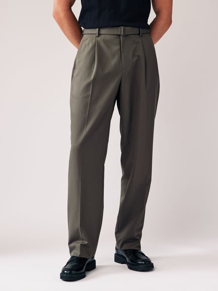 Sage Green EDIT Slouchy Style Suit Trousers (784555) | € 12