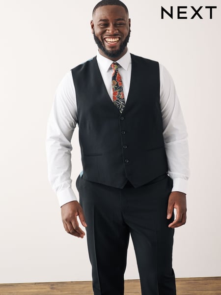 Black Regular Fit Waistcoat (785600) | € 60