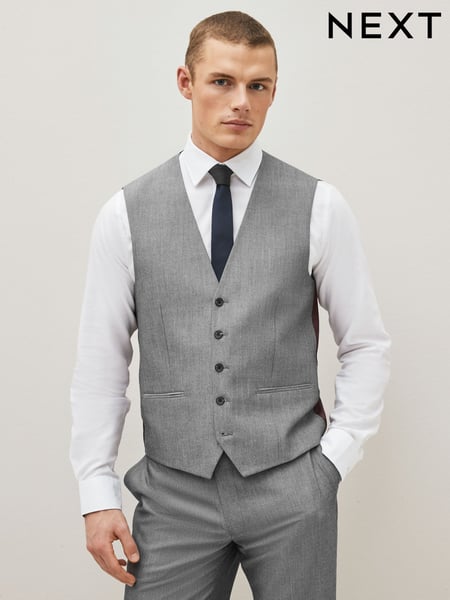 Light Grey Regular Fit Waistcoat (787965) | € 30