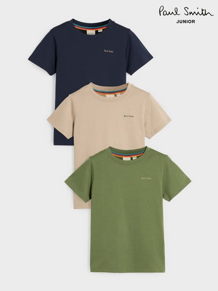 Paul Smith Junior Boys Signature T-Shirts 3 Pack (791572) | € 50