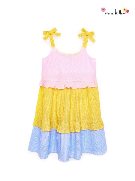 Nicole Miller Yellow Stripe Cotton Derss (798146) | € 36 - € 38