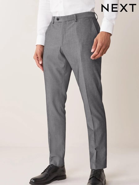 Light Grey Slim Fit Suit Trousers (799172) | € 18