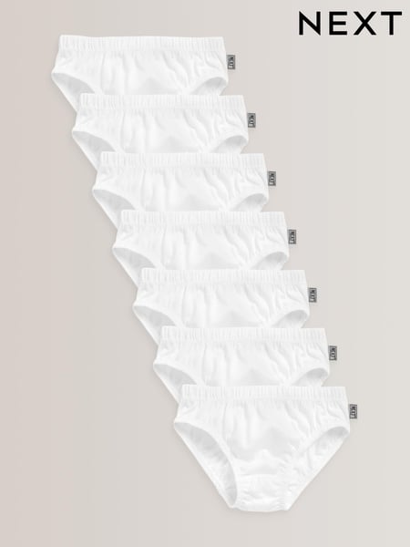 White 100% Cotton Briefs 7 Pack (1.5-16yrs) (802412) | € 9 - € 14