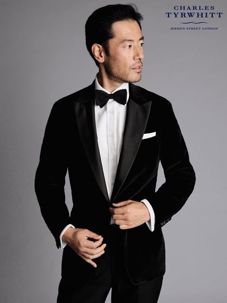 Charles Tyrwhitt Black Slim Fit Italian 100% Cotton Jacket (806542) | € 390