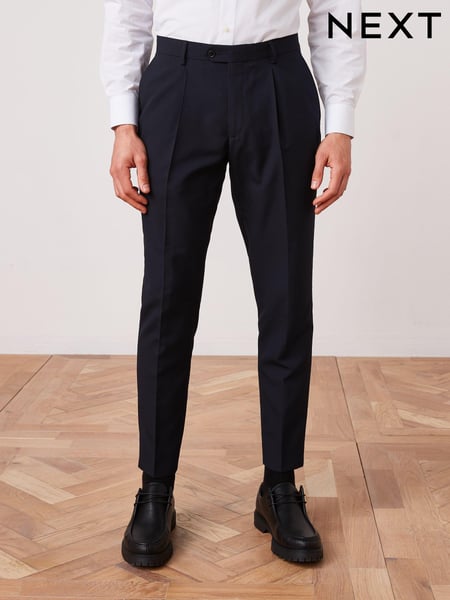 Navy Blue Slim Fit Suit Trousers (812976) | € 52