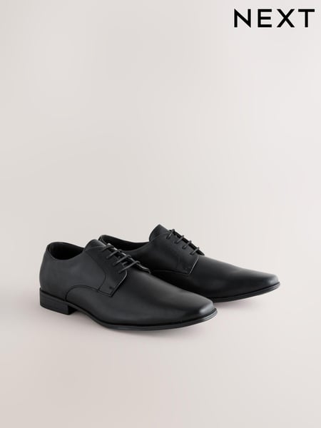 Black Standard Fit Slim Square Derby Shoes (815468) | € 52