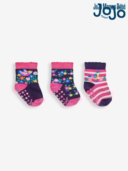 JoJo Maman Bébé Navy 3-Pack Bluebird Socks (815967) | € 15