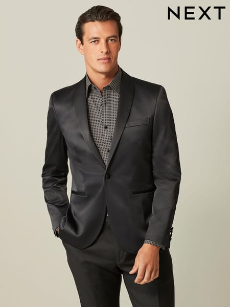 Black Satin Tuxedo Jacket (819792) | € 23
