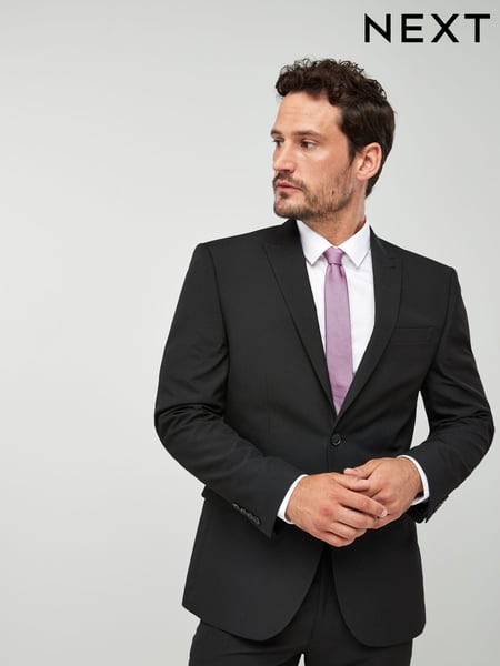 Black Regular Fit Two Button Suit Jacket (828527) | € 90