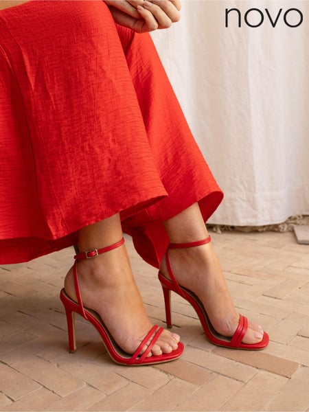 Novo Red McKenna Strappy Heeled Sandals (829187) | € 13