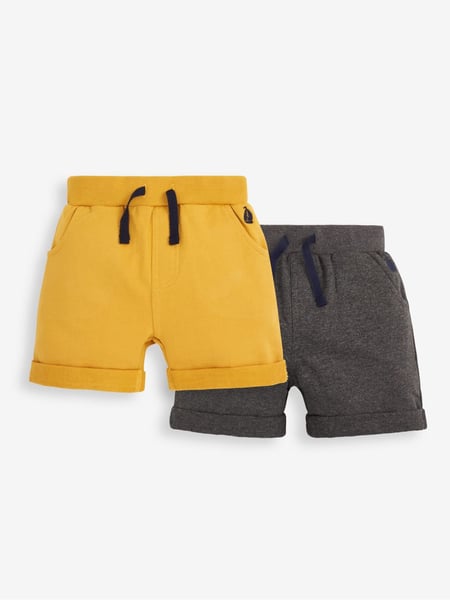JoJo Maman Bébé Mustard 2-Pack Jogger Shorts (830109) | € 29