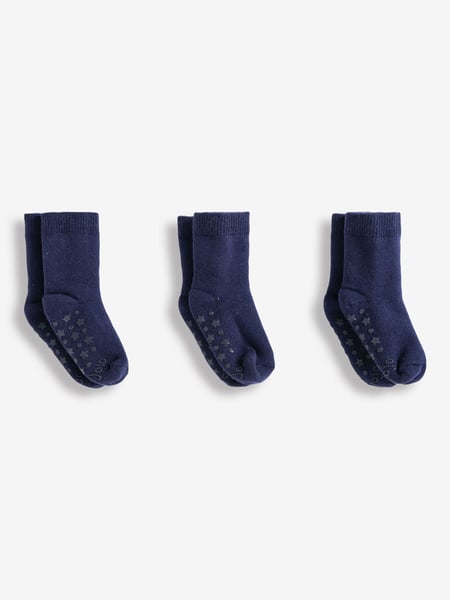 JoJo Maman Bébé Navy Blue 3-Pack Extra Thick Socks (83N450) | € 17