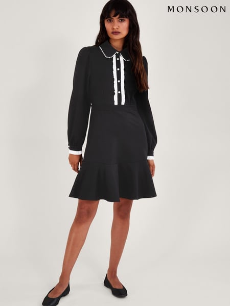 Monsoon Black Ponte Paloma Dress (843506) | € 28
