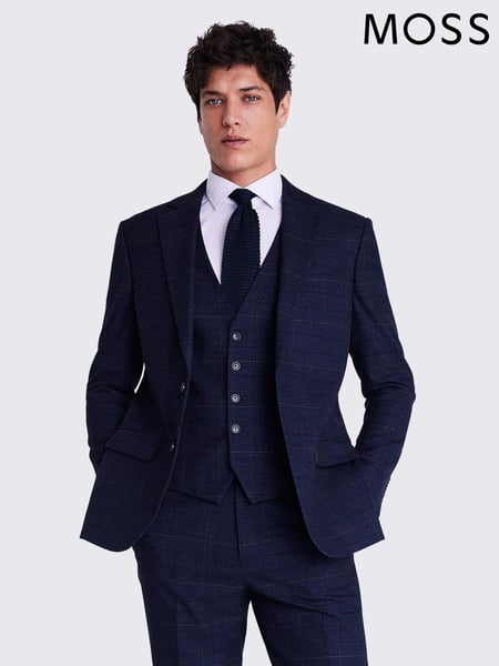 MOSS Blue Tailored Check Suit (854947) | € 248