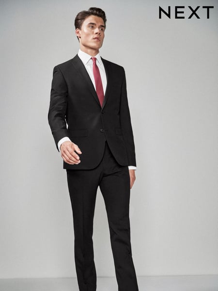 Black Skinny Fit Two Button Suit Jacket (858220) | € 90