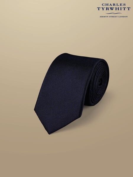 Charles Tyrwhitt Dark blue Silk Stain Resist Slim Tie (871350) | € 55
