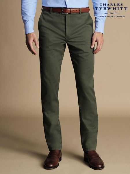 Charles Tyrwhitt Green Classic Fit Ultimate non-iron Chino Trousers (872316) | € 125