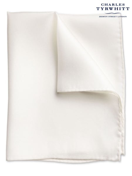 Charles Tyrwhitt White Evening Silk Pocket Square (872573) | € 39