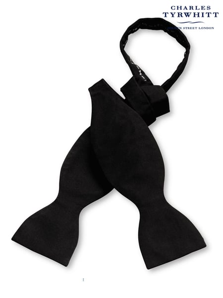 Charles Tyrwhitt Black Barathea Self-Tie Silk Bow Tie (873230) | € 55