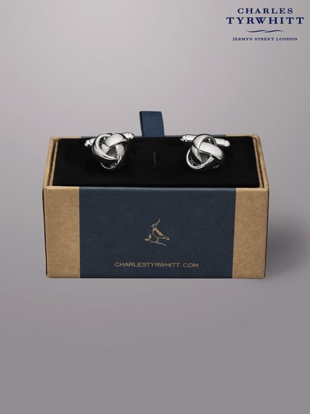 Charles Tyrwhitt Grey Knot Cufflinks (874645) | € 78