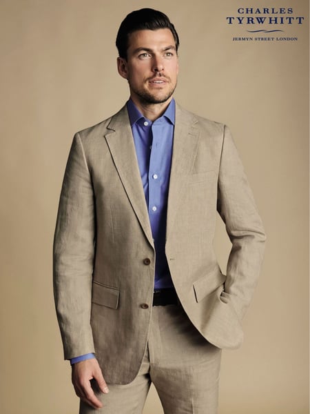 Charles Tyrwhitt Natural 100% Linen Slim Fit Jacket (875161) | € 390