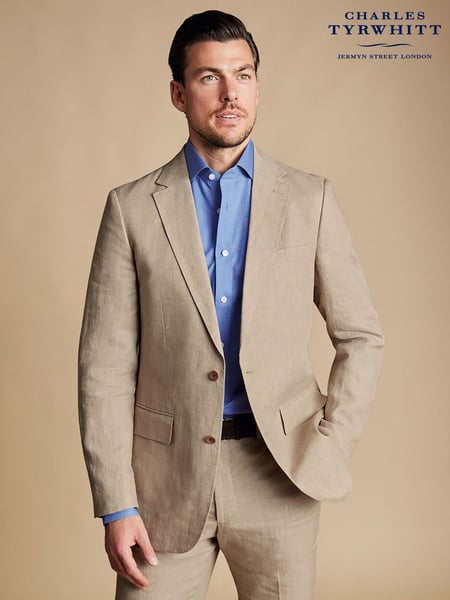 Charles Tyrwhitt Natural 100% Linen Classic Fit Jacket (875178) | € 390