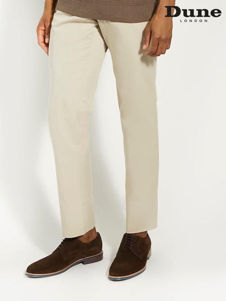 Dune London Brown Chrome Wide Fit Stanleyy Soft Leather Gibson Shoes (876280) | € 186