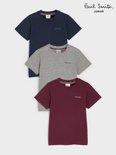 Paul Smith Junior Boys Signature T-Shirts 3 Pack (890493) | € 50