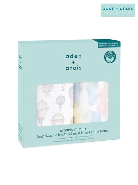 aden+anais Pink Organic Cotton Muslin Blankets 2 Pack (891880) | € 48