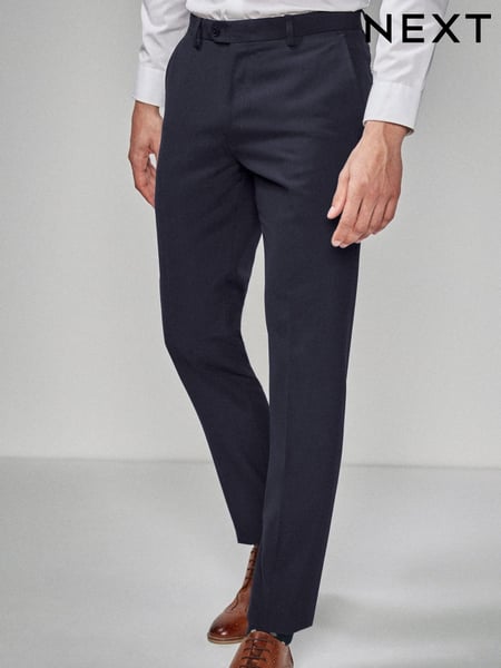 Navy Blue Skinny Fit Suit Trousers (892169) | € 52