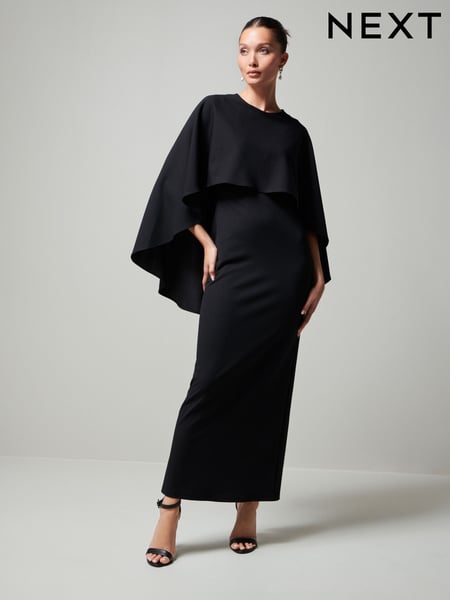 Black Cape Maxi Dress (893356) | € 105