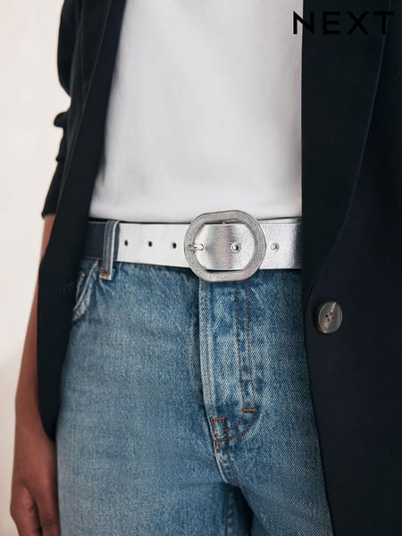 Silver Regular Metallic Belt (895338) | € 20