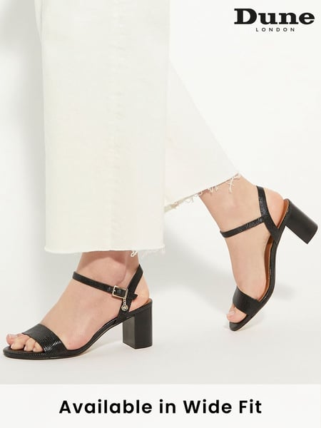Dune London Black Regular Fit Jelly Two Part Block Heel Sandals (901299) | € 123