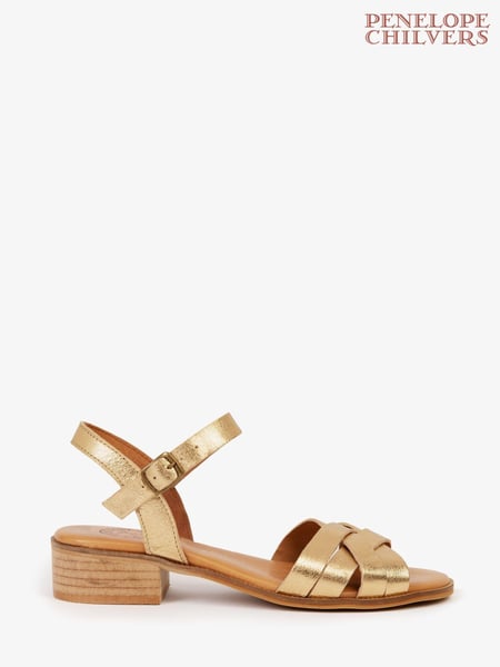 Penelope Chilvers Heeled Shepherdess Leather Sandals (905950) | € 201