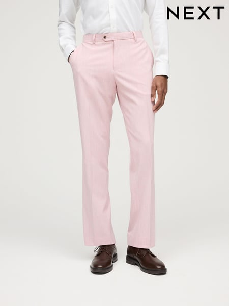 Pink Regular Fit Motionflex Stretch Suit Trousers (907021) | € 12