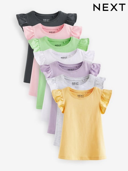 Multicolour 100% Cotton Basic Vests 7 Pack (3mths-7yrs) (910254) | € 18 - € 26