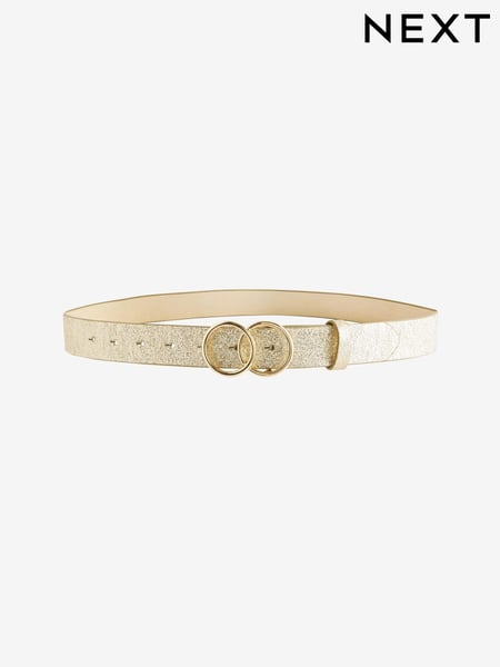 Champagne Gold Double Circle Sparkle Regular Belt (918483) | € 17