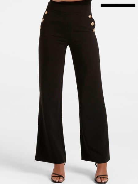 Forever New Black Megan Button Wide Leg Trousers (920158) | € 54