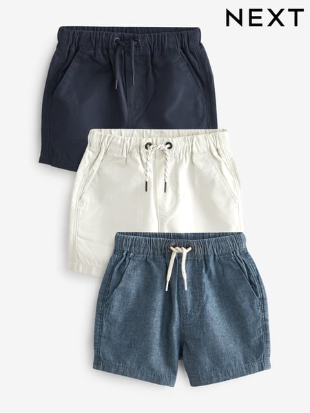 Classic Blues Pull On Shorts 3 Pack (3mths-7yrs) (920411) | € 21 - € 27