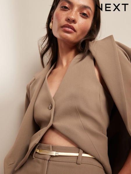 Gold Skinny Stretch Plaque Belt (921207) | € 20