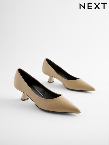 Taupe Brown Extra Wide Fit Forever Comfort® Kitten Heel Court Shoes (921781) | € 14