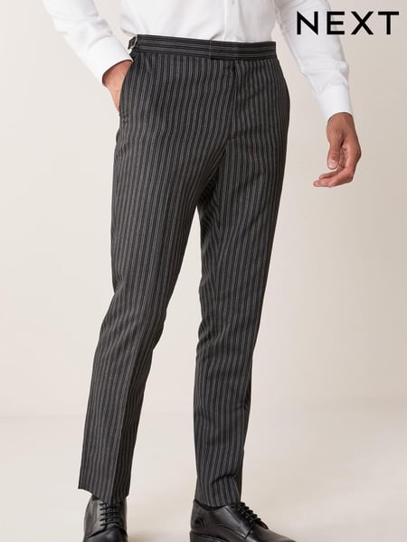 Charcoal Grey Slim Fit Morning Suit: Trousers (923675) | € 52
