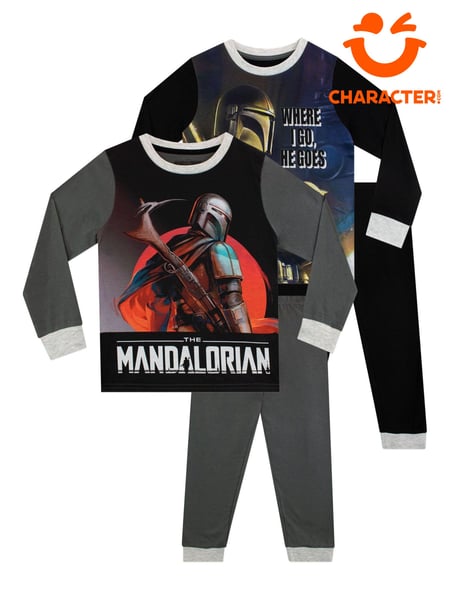 Character Grey Star Wars The Mandalorian 100% Cotton Pyjamas 2 Pack (925976) | € 23