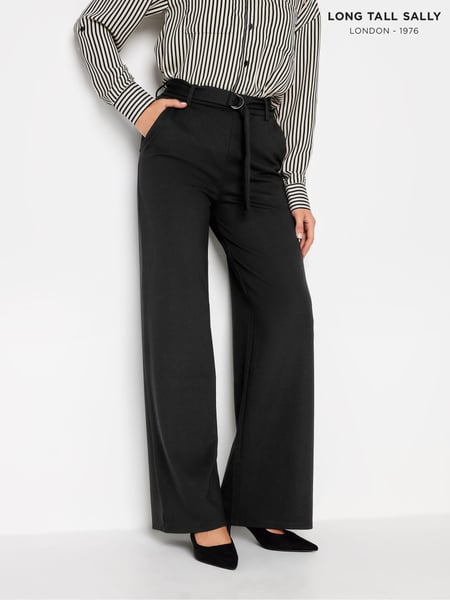 Long Tall Sally Black Ponte Trousers With Belt (926304) | € 53
