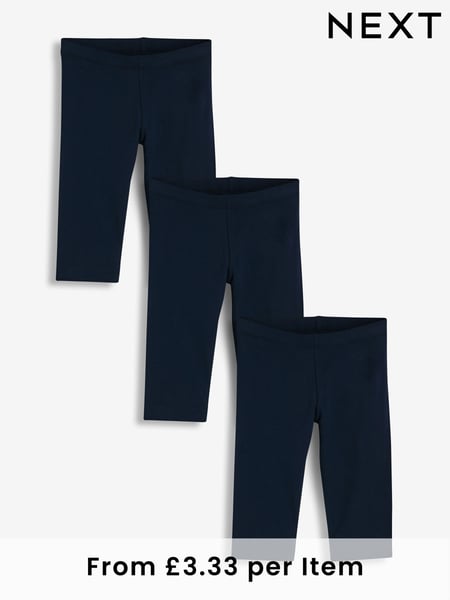 Navy Blue 3 Pack Cropped Leggings (3-16yrs) (927680) | € 14 - € 23