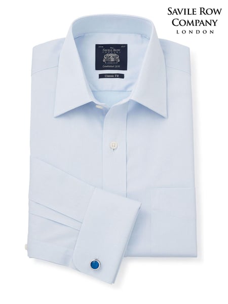 Savile Row Company Classic Fit Twill 100% Cotton Single Cuff Formal Shirt (9409J9) | € 86