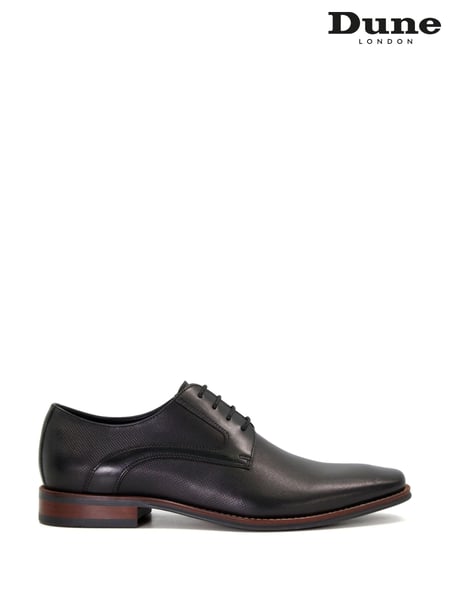 Dune London Black Stoney Embossed Detail Derby Shoes (953563) | € 217